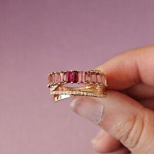 Effy Gold Ring with Rubies And Diamonds
